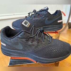 Nike Shield Zoom Winflo 4, 921704-001, Black, Mens Running Shoes, Size 11